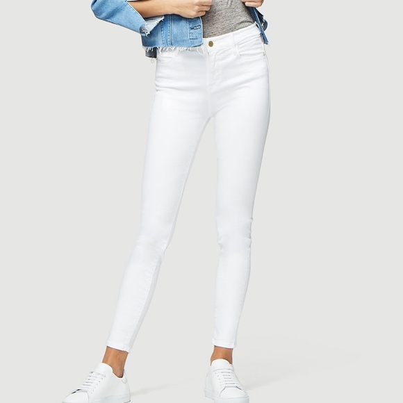 Frame Denim Pants - Frame Le High Skinny Blanc